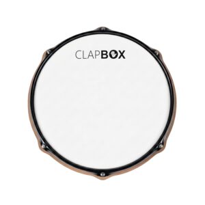 Clapbox Rudiment Practice Pad (12 inches) with Drum Ring for Real Feel (Practice Pad Only)